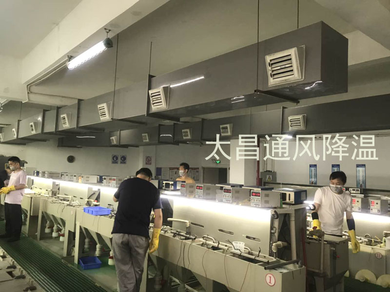 東莞某電鍍車間環(huán)?？照{(diào)降溫案例